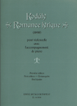 Romance Lyrique For Cello And Piano