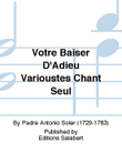 Votre Baiser D'Adieu Varioustes Chant Seul