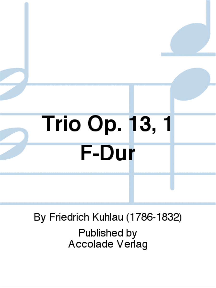 Trio Op. 13, 1 F-Dur Bassoon scores gallery preview page 1