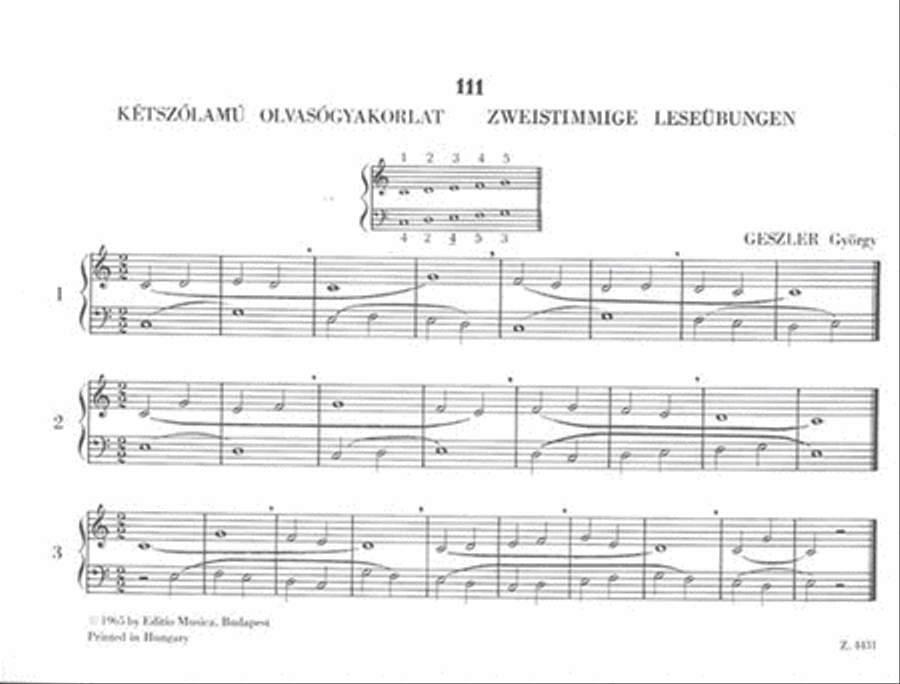 111 Zweistimmige Leseübungen Accordion scores gallery preview page 2