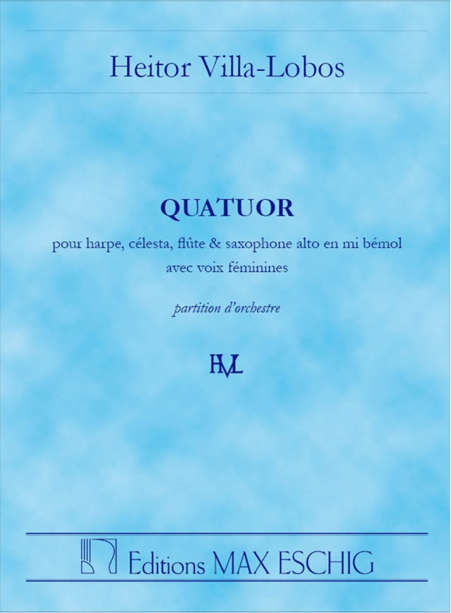 Quatuor, Pour Harpe, Celesta, Flute Et Saxophone Choir scores gallery preview page 1