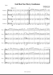 God Rest Ye Merry Gentlemen for trombone quartet
