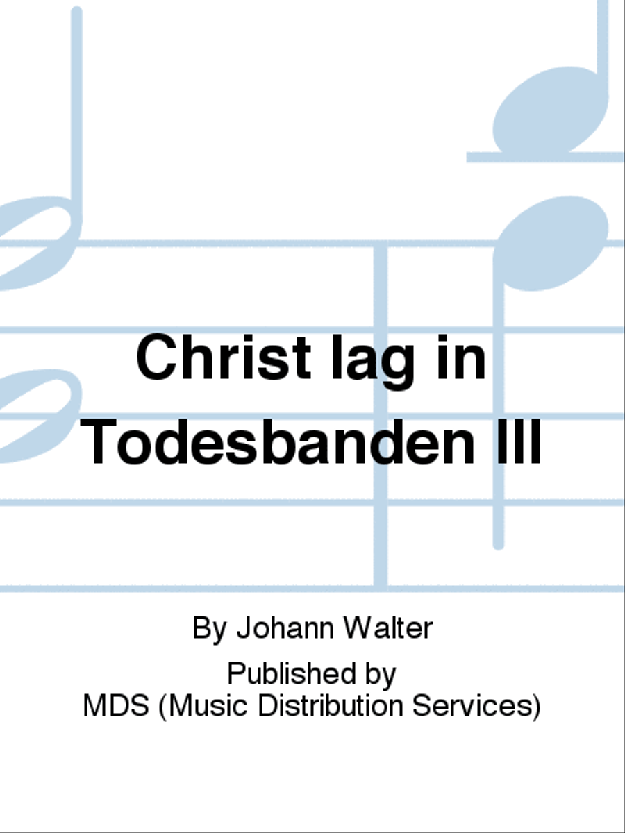 Christ lag in Todesbanden III SATTB scores gallery preview page 1