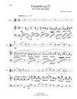 Cantabile for Viola and Piano op. 22