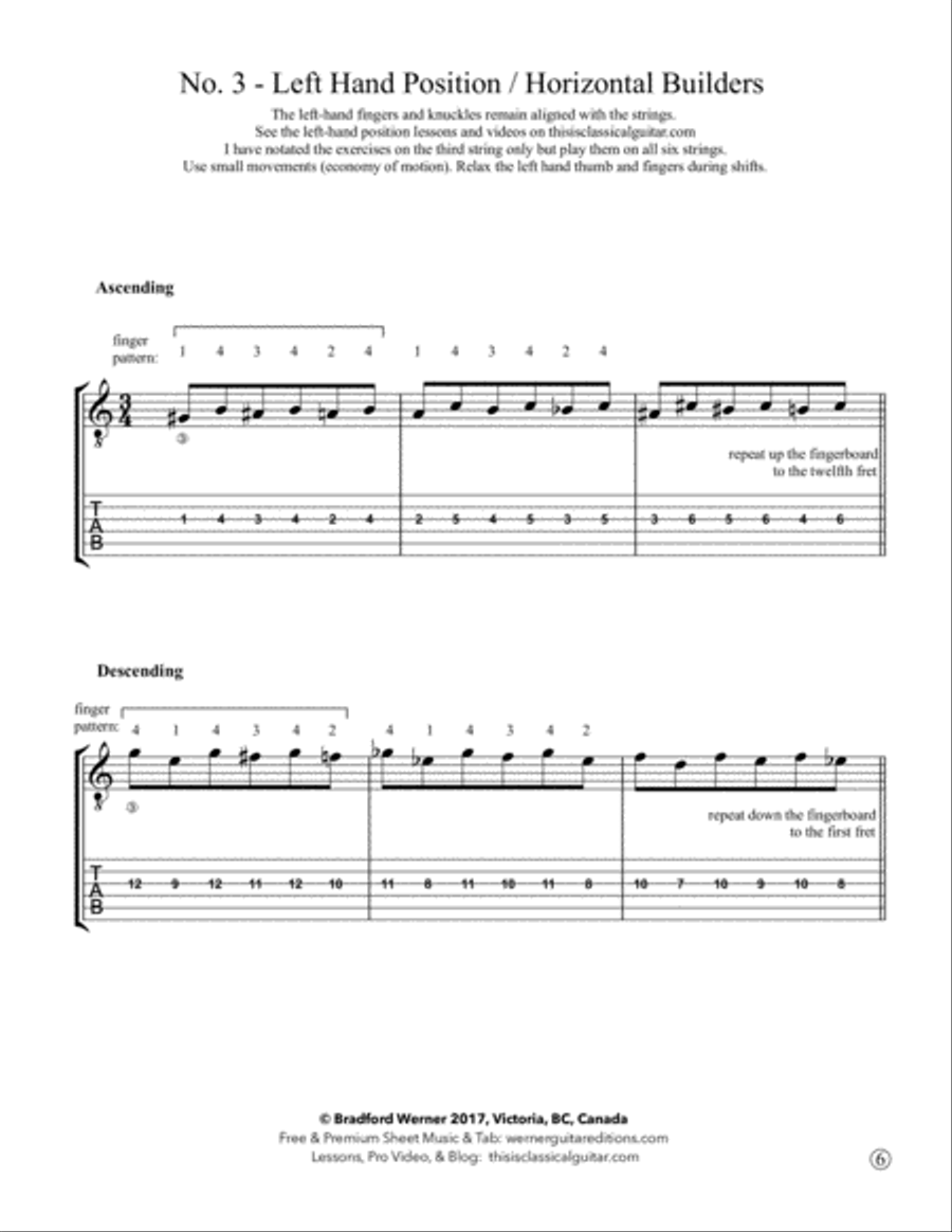 20 Favorite Exercises for Classical Guitar Acoustic Guitar scores gallery preview page 6