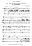 Largo e cantabile’ from ’How Do You Do’ Op.33-5, Hob.III:41 for Viola & Piano