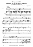 Largo e cantabile' from 'How Do You Do' Op.33-5, Hob.III:41 for Violoncello & Piano