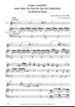 Largo e cantabile’ from 'How Do You Do' Op.33-5, Hob.III:41 for Flute & Piano