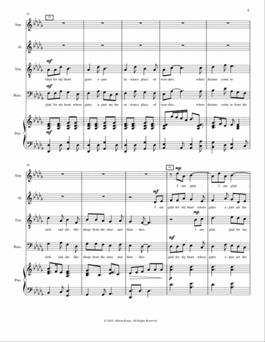 I Am Glad Choir scores gallery preview page 4