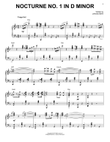 Nocturne No. 1 In D Minor