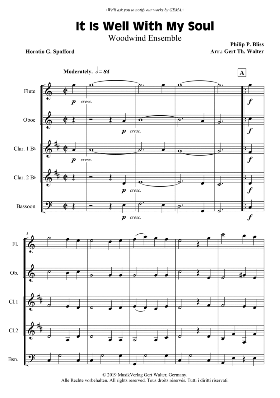 It Is Well With My Soul It Is Well With My Soul Praise scores gallery preview page 1