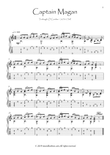 Carolan Captain Magan Guitar solo with tablature
