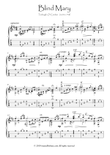 Carolan Blind Mary Guitar solo wih tablature