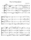 Piece for String Quartet