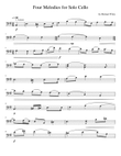 Four Melodies for Solo Cello