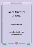 Louis Silvers-April Showers,in A flat Major,for Voice&Piano