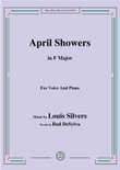 Louis Silvers-April Showers,in F Major,for Voice&Piano