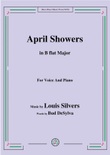 Louis Silvers-April Showers,in B flat Major,for Voice&Piano