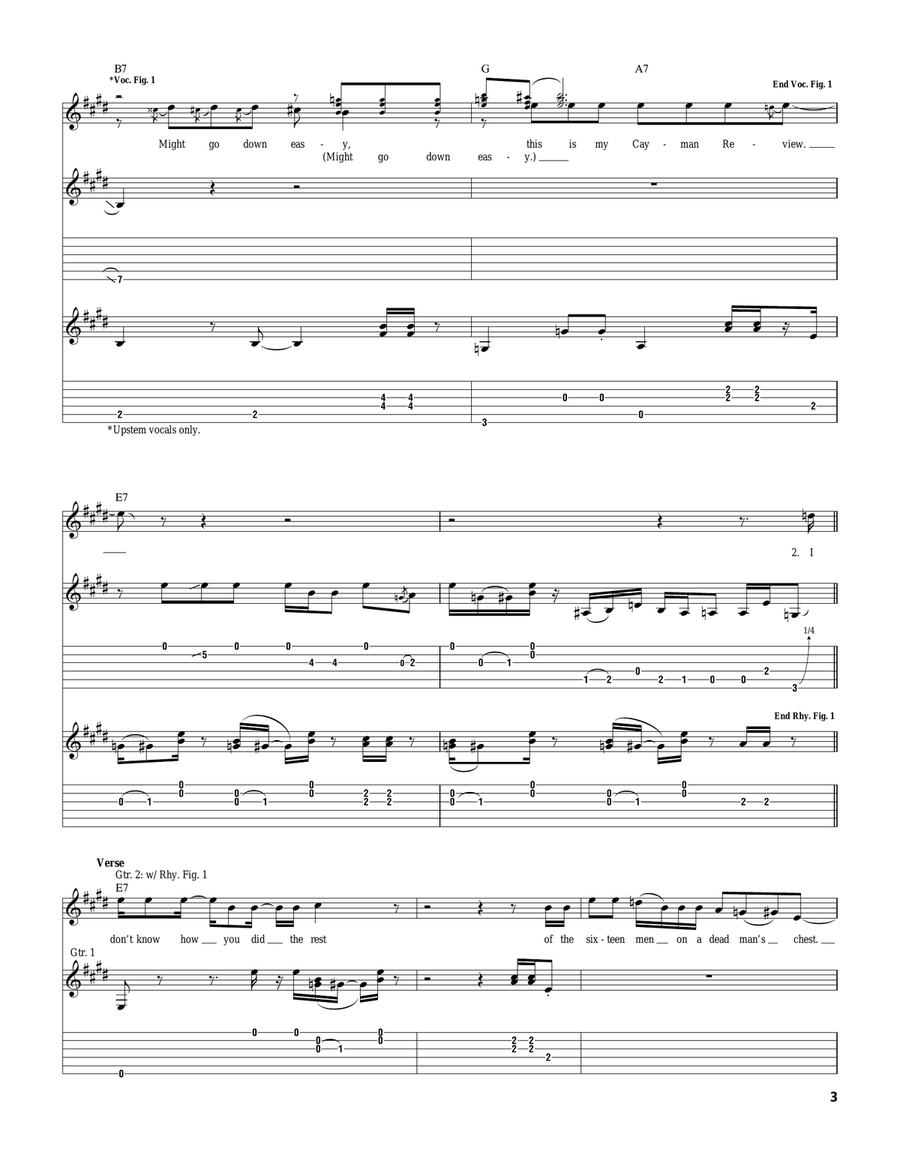 Cayman Review Cayman Review Guitar Tablature scores gallery preview page 3