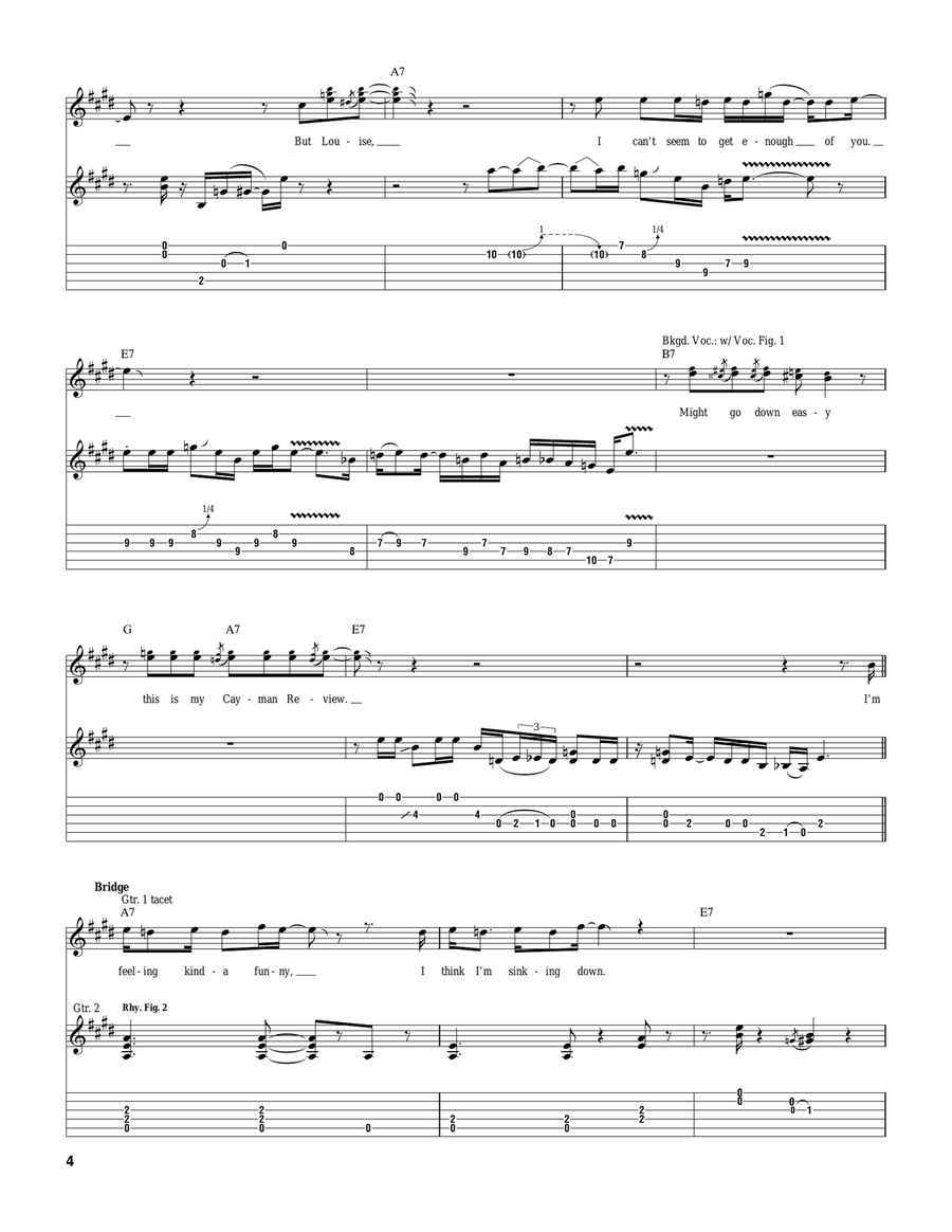 Cayman Review Cayman Review Guitar Tablature scores gallery preview page 4