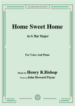 Henry R. Bishop-Home Sweet Home,in G flat Major,for Voice&Piano