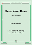 Henry R. Bishop-Home Sweet Home,in A flat Major,for Voice&Piano