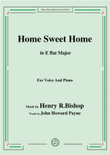 Henry R. Bishop-Home Sweet Home,in E flat Major,for Voice&Piano