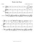 Wade in the Water (high voice, piano and cello)