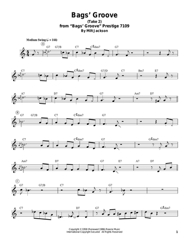 Bags' Groove (Take 2)