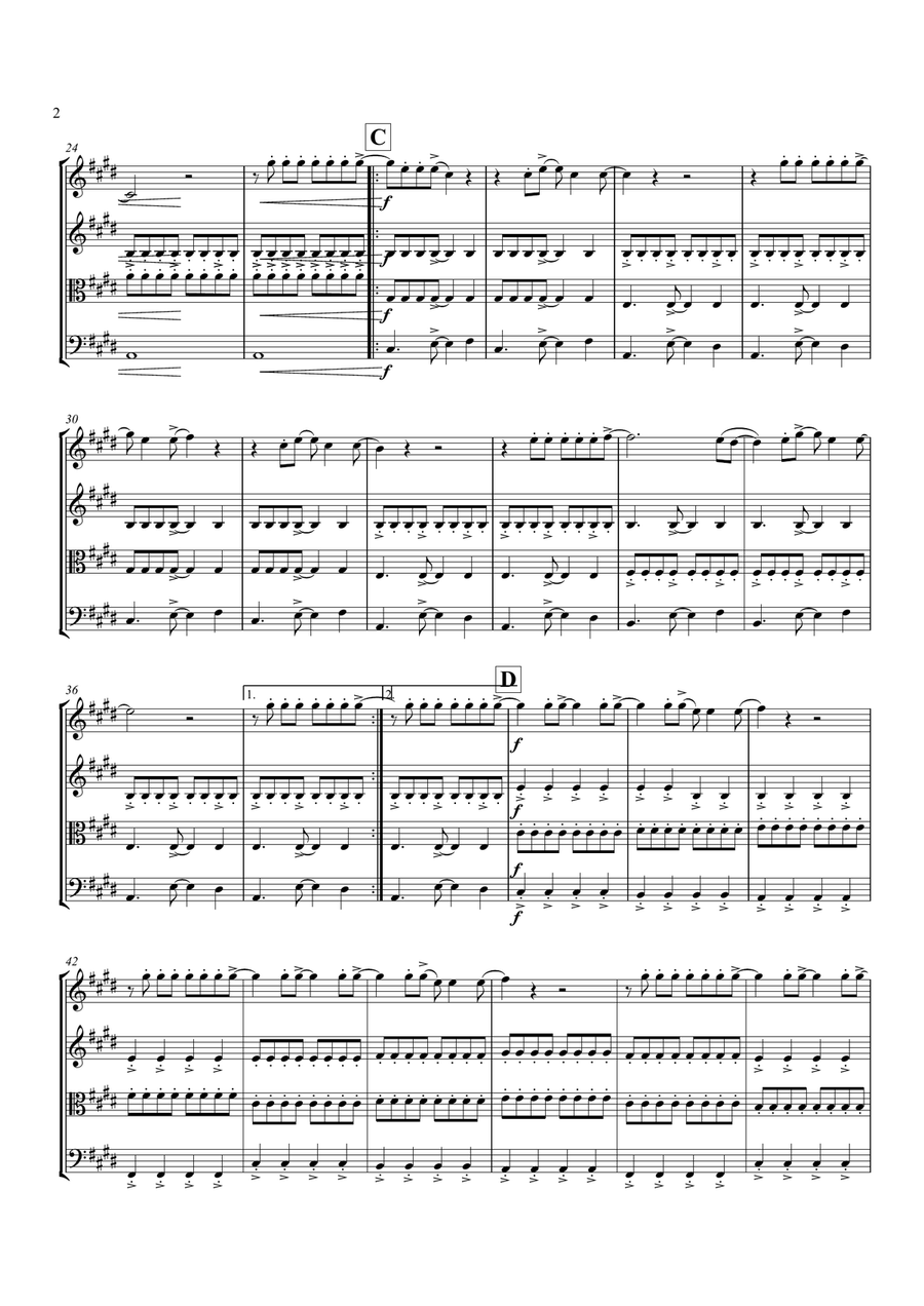 Best Of You Best Of You String Quartet scores gallery preview page 3