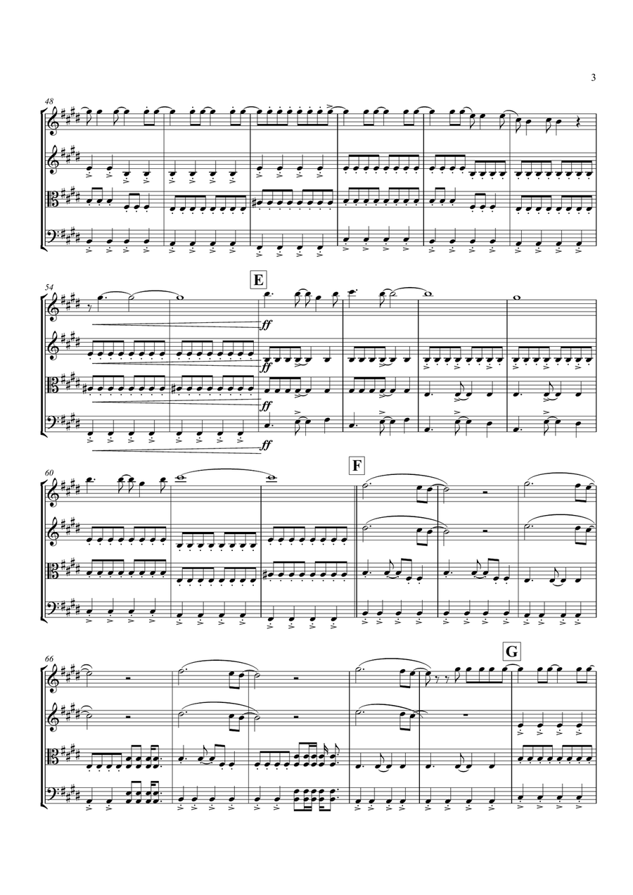 Best Of You Best Of You String Quartet scores gallery preview page 4