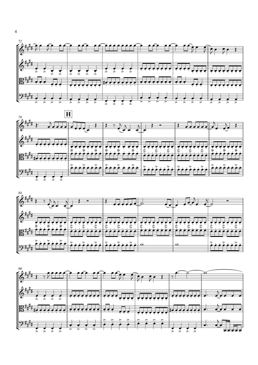 Best Of You Best Of You String Quartet scores gallery preview page 5