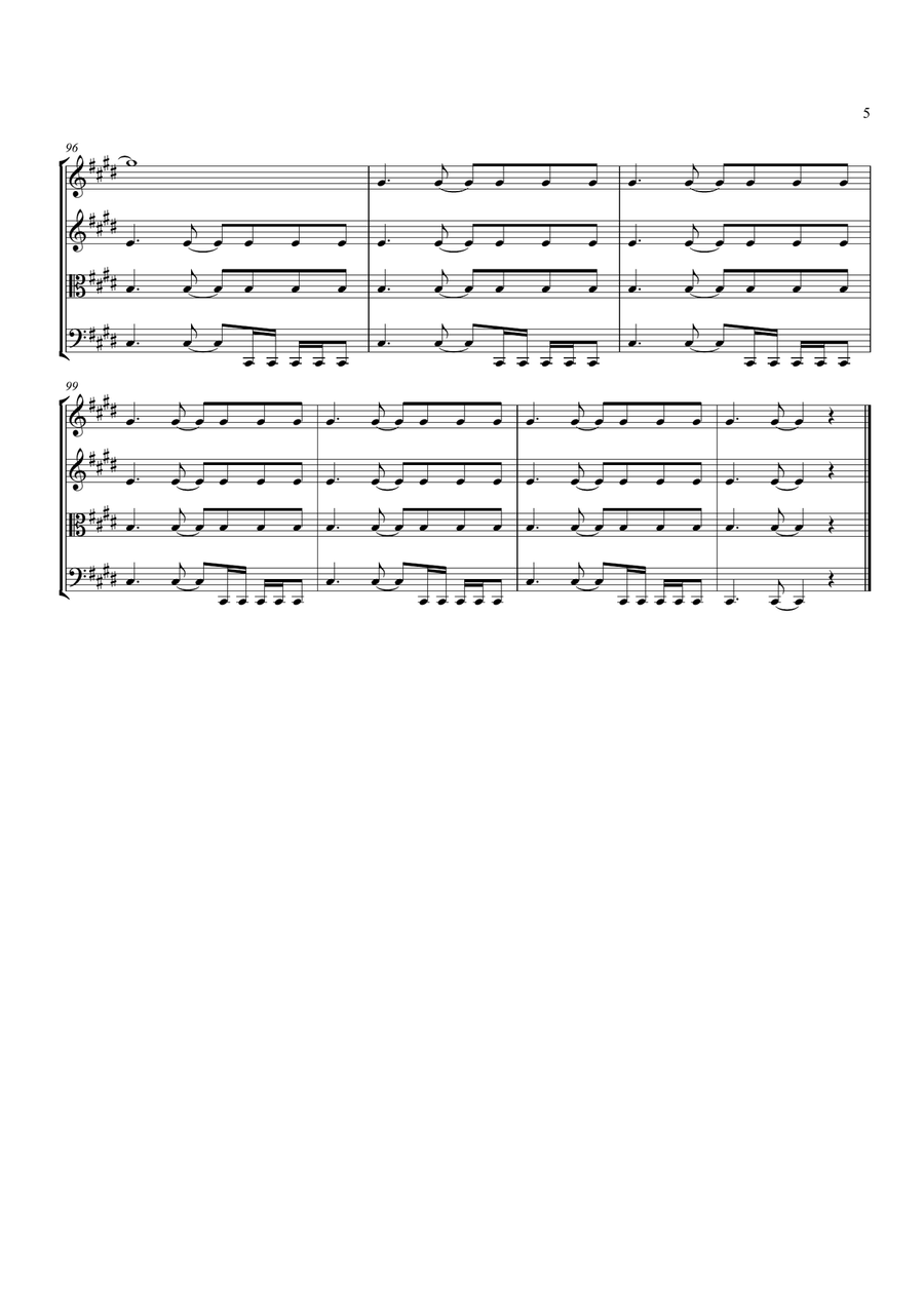 Best Of You Best Of You String Quartet scores gallery preview page 6
