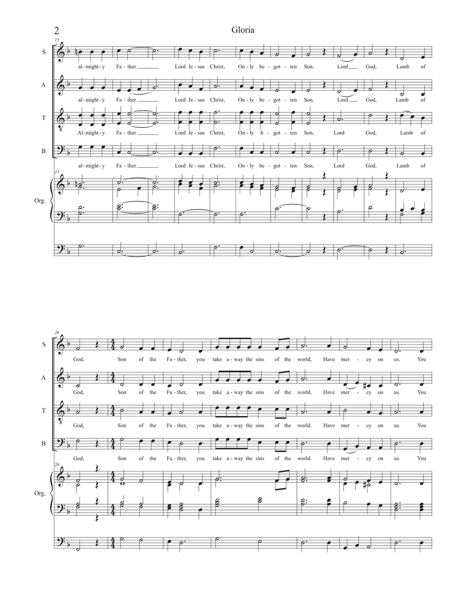 Mass of St. James Mass of St. James 4-Part scores gallery preview page 3
