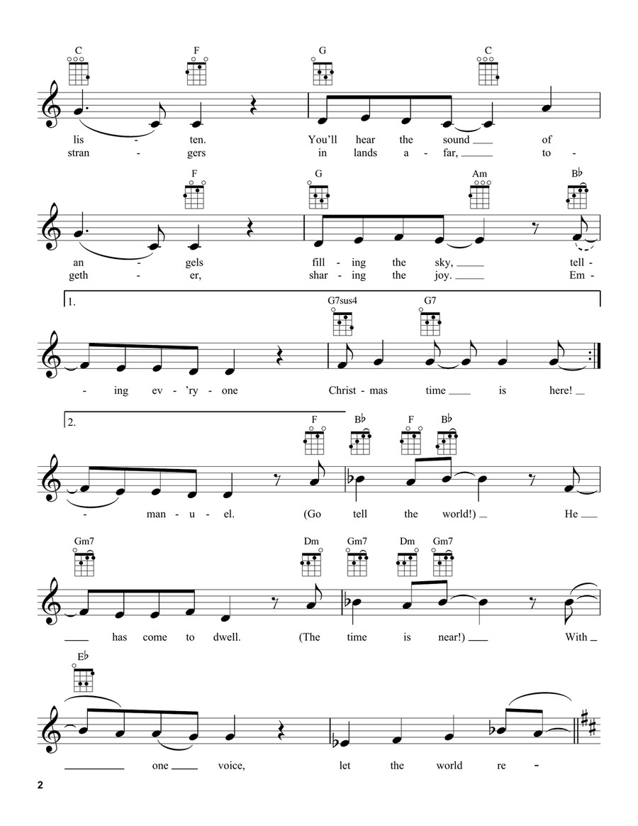 Christmastime Christmastime Ukulele scores gallery preview page 2