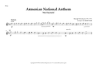 Armenian National Anthem for Symphony Orchestra (Olympic National Anthem Series) w Single WW Full Orchestra scores gallery preview page 5