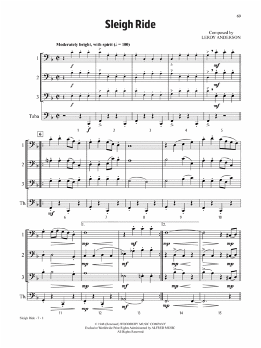 Solos, Duets & Trios for Winds -- Holiday Favorites Small Ensemble scores gallery preview page 4