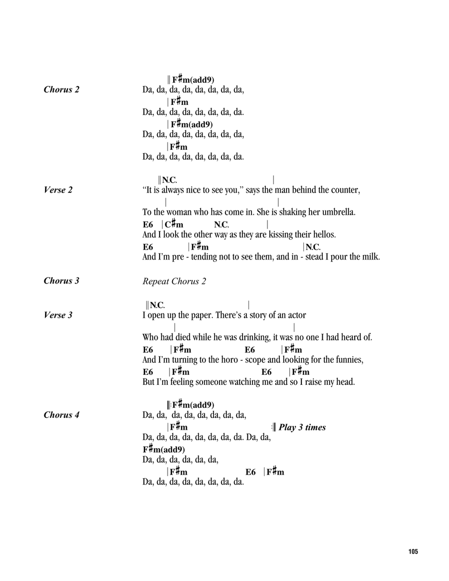 Tom's Diner Tom's Diner Ukulele scores gallery preview page 2