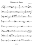 Miniatures78 for solo guitar