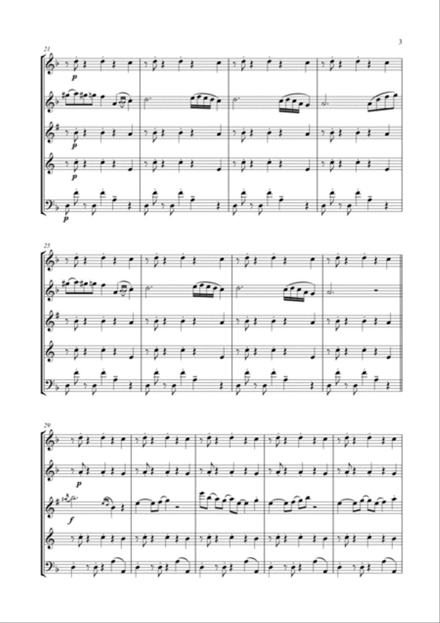 Take Five Woodwind Quintet scores gallery preview page 4