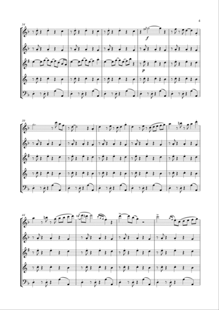 Take Five Woodwind Quintet scores gallery preview page 5