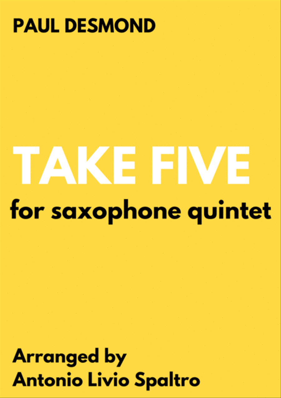 Take Five Saxophone Quintet scores gallery preview page 1
