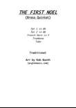 The First Noel (Brass Quintet)