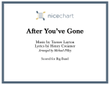 After You've Gone (Score & Parts)