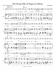 The Dying Ode of Ragnar Lodbrog - For Piano and Baritone Voice