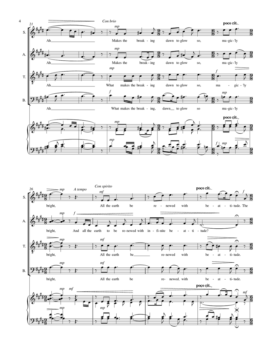 CHRISTMAS SONG CHRISTMAS SONG 4-Part scores gallery preview page 4