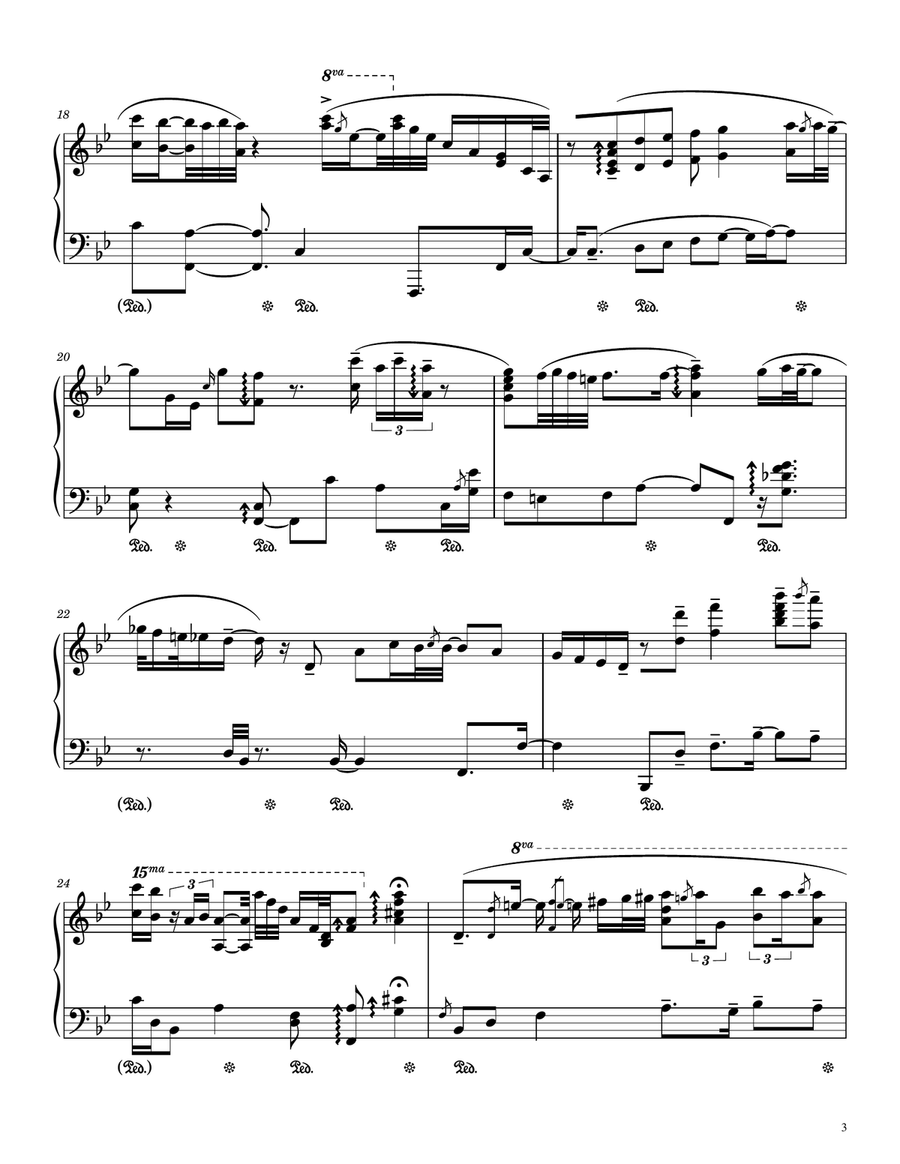 Always In My Heart (siempre En Mi Corazon) Piano Solo scores gallery preview page 3