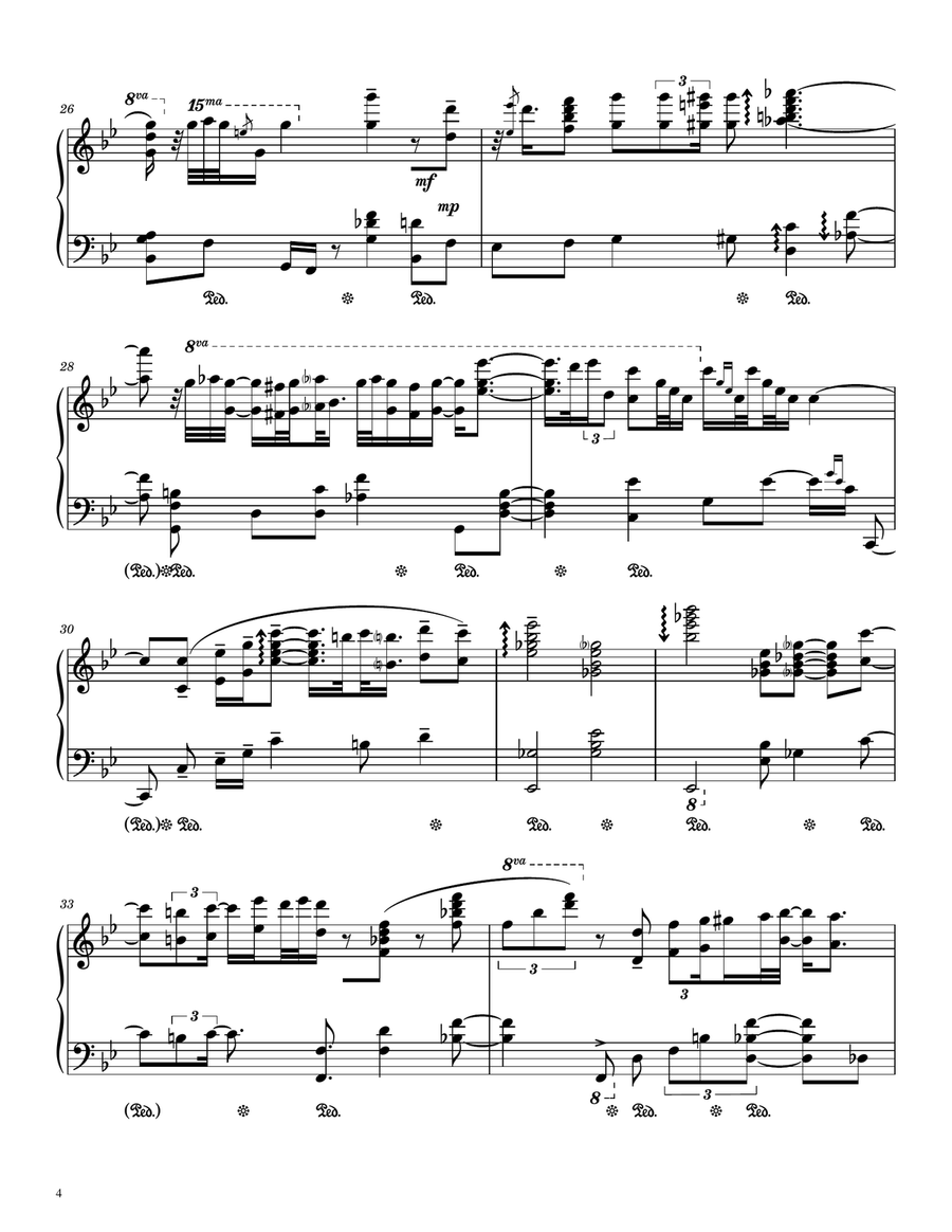 Always In My Heart (siempre En Mi Corazon) Piano Solo scores gallery preview page 4