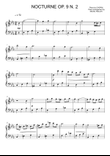 Chopin - Nocturne op.9, n.2 (easy piano sheet)