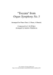 Toccata arranged for Piano Duet